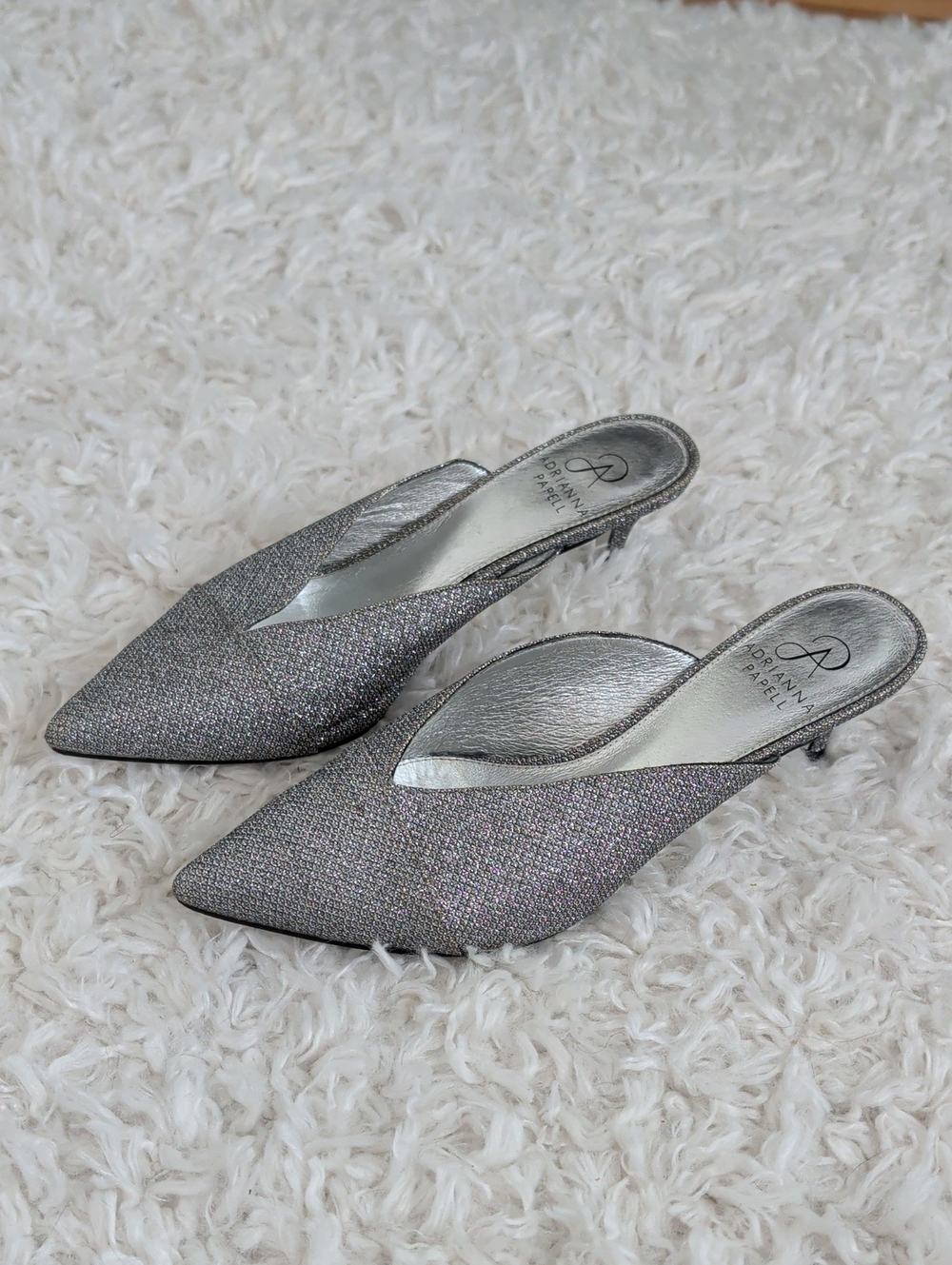 Adrianna Papell Glittery Heel Mule